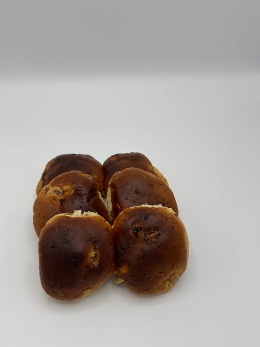 Mini Krentenbollen per 6